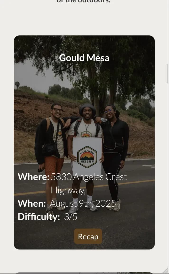 The Saturday Hike Crew detail 2